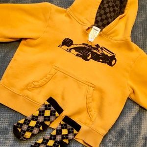 Gymboree hoodie with matching socks